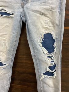 Ripped Light Wash Jeans
