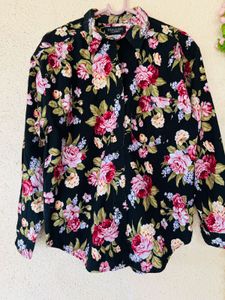 Floral Print Long Sleeve Shirt