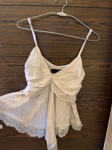 zara lacy top new