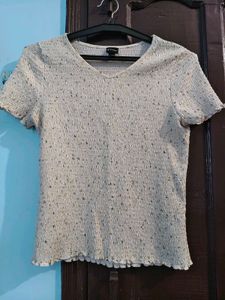 Smocked Floral V-Neck Top❤️