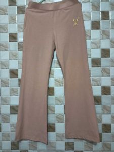Soft peach Wide-Leg Sweatpants