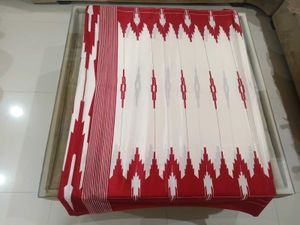 Elegant Red &amp; White Saree