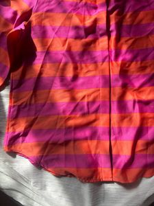 Ann Taylor - Striped Button-Up Shirt