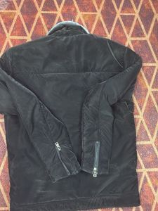 Premium Black Winter Jacket with Fur Collar