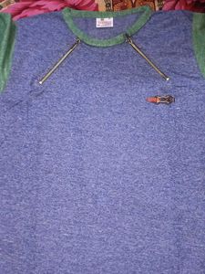 Stylish Zipper Detail T-Shirt