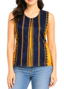 Striped Sleeveless Vest Top