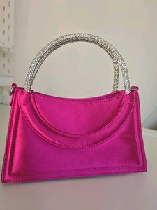 🔻PRICE DROP - H&amp;M Hot Pink Satin Bag