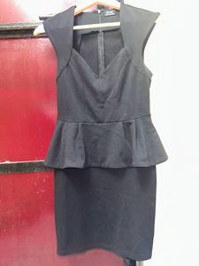 Black Peplum Dress