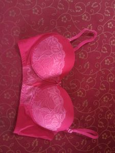 Women's Pink Lace Bra &amp; Panty Set