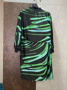 Green black Print Midi Skirt top Co-ord set