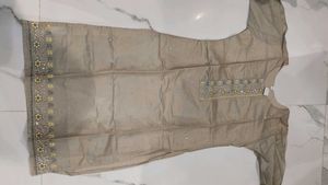 Elegant Women's Ethnic  chanderi silk Kurta