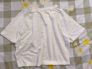 White Cropped T-Shirt