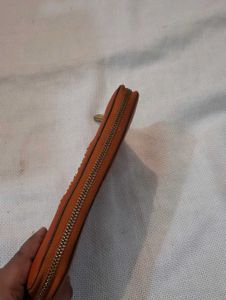 Michael Kors Orange Leather Wallet
