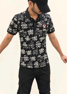 Graphic Print Men's Polo Shirt