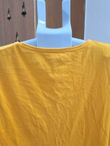 Graphic Print Yellow T-Shirt