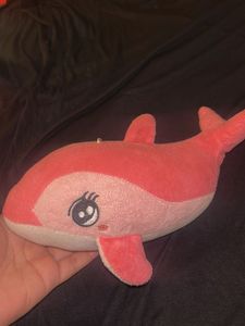 Cute Pink Shark Plush Toy