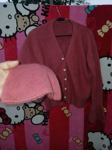 Elegant Pink Cardigan