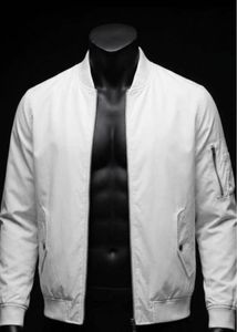 ZARA Men's White Bomber Jacket