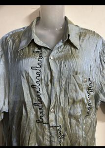 Men's Short Sleeve Embroidered Shirt