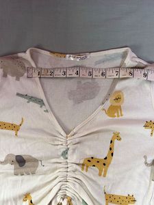 Cute animal print crop tee