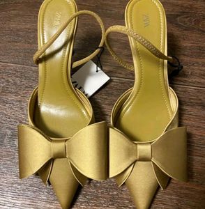 Zara Elegant Bow Detail Heels