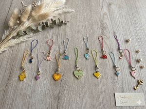 set of 50 phone charms