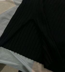 Turtle Neck Black BodyCon Dress
