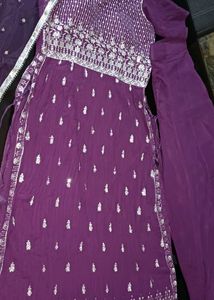 Elegant Purple Kurta Set