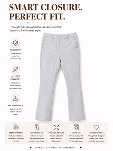 Light Blue Flared Comfort Pants