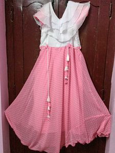 Cute Pink Polka Dot Dress
