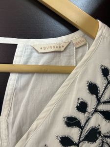 White Embroidered Top