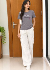 Grey "Never Stop Dreaming" T-Shirt
