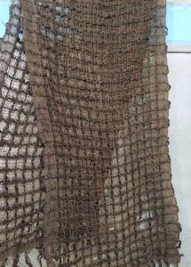 Brown Checkered Scarf