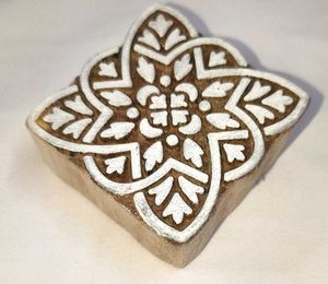 Vintage Wooden Block Printing Tool