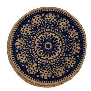Handmade Round Jute Rope Doormat – 60 cm