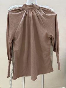 Elegant V-Neck Bell Sleeve Blouse