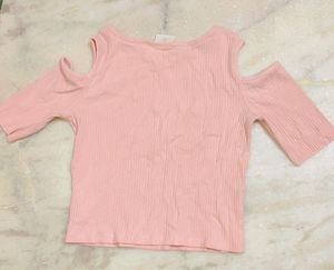 Baby Pink Color Top For Girl