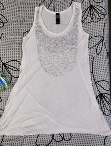 Sparkling White Tank Top