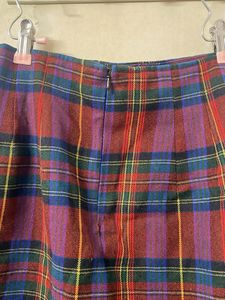 Plaid Pleated Mini Skirt