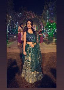 Elegant Teal Lehenga Choli