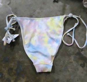 Vibrant Abstract Print Bikini Top