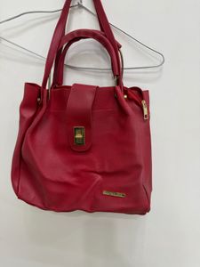 Chic Red Handbag