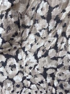 Stylish Button-Up Blouse with Animal Print
