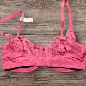 Next UK Underwired Pink Lace Bra