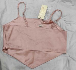Satin Cami Crop Top