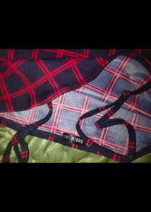 Red Plaid Mini Dress