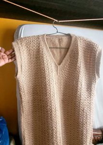 V-Neck Sleeveless Knit Sweater Vest