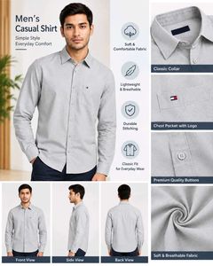 Men's Casual Long Sleeve Shirt