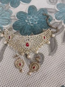 Stunning Kundan & Pearl Necklace Set