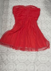 3 for 999 Charming coral Tulle Strapless Dress